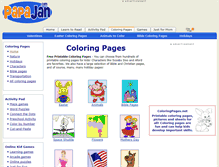 Tablet Screenshot of coloringpages.net