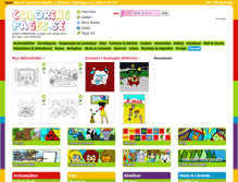 Tablet Screenshot of coloringpages.se